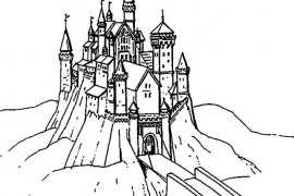 童话中的城堡简笔画,童话城堡简笔画图片大全